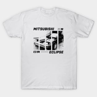 MITSUBISHI ECLIPSE D20 Black 'N White 3 T-Shirt